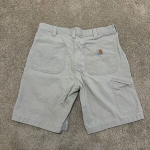 Carhartt Men's Light Gray Cargo Shorts 36